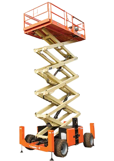 JLG RT5394 rough terrain scissor lift supplied by NEXTZEN CORPORATION