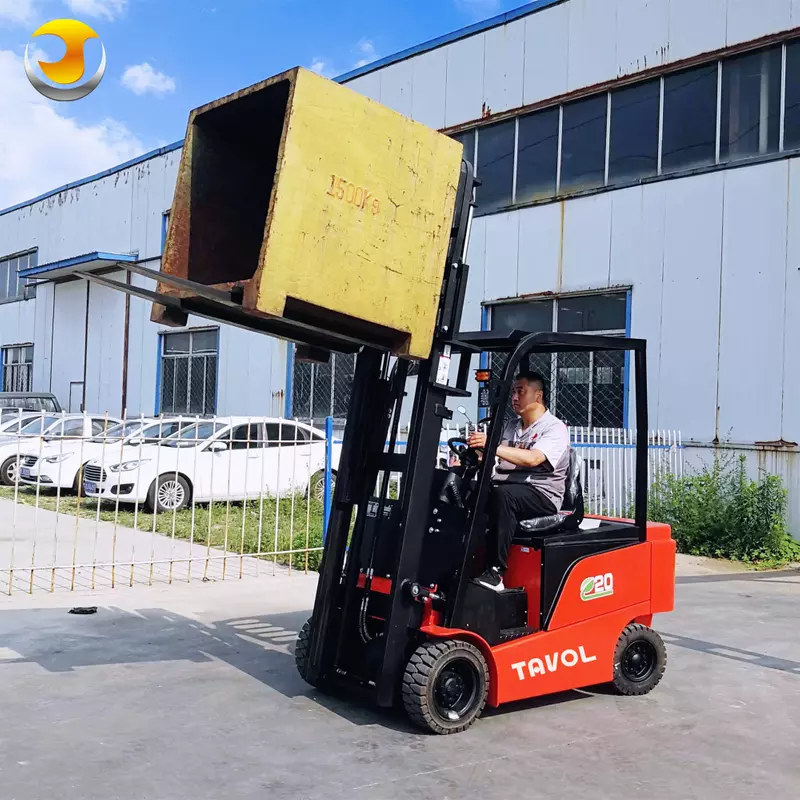 tavol-electric-forklift-side-view Tavol electric forklift lithium battery model